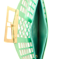 Laser Cut Clutch - Mint - Thumbnail 2