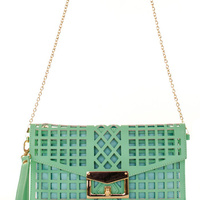 Laser Cut Clutch - Mint - Thumbnail 4