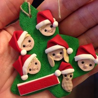 Custom Tree Ornaments 6 figures - Thumbnail 1