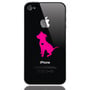 Sitting Floppy Ear Pit Bull Phone Decal-1