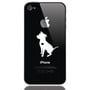 Sitting Floppy Ear Pit Bull Phone Decal-2