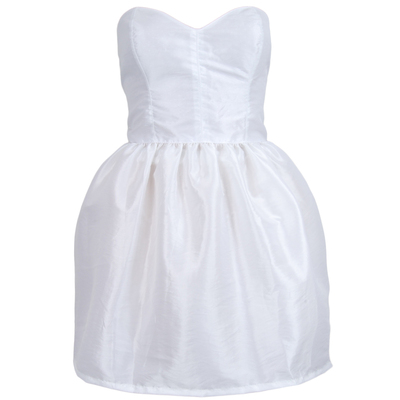 White Mini Bell Shape Party Prom Dress