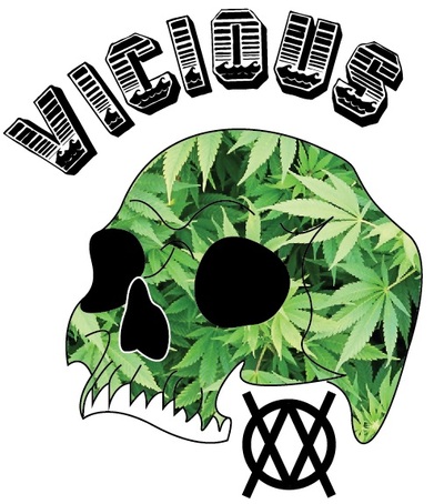 Vicious Herb & Skull T-shirt
