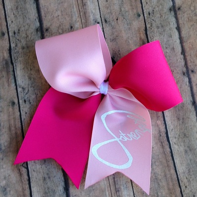 'strength for shaina' cheer bow