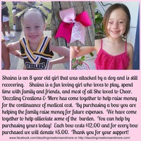 'Strength for Shaina' Cheer Bow - Thumbnail 1