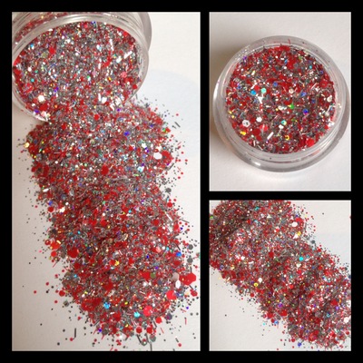 Matte Red and Silver