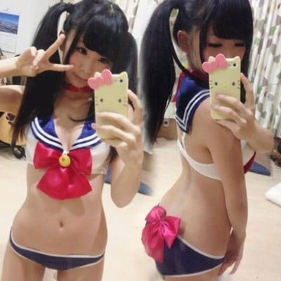 Beautiful girl cosplay sexy bikini