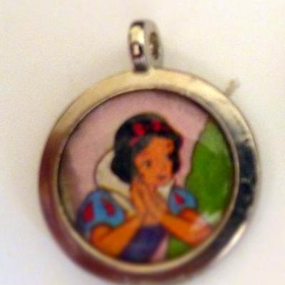 Snow white silver charm