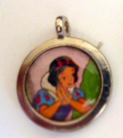 Snow white silver charm