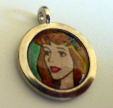 Sleeping beauty silver charm