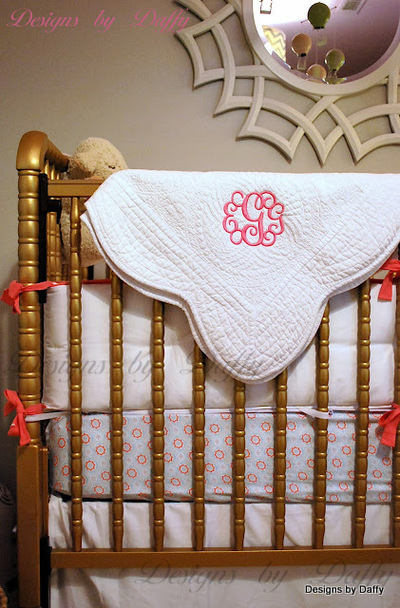 Monogrammed Baby Quilt