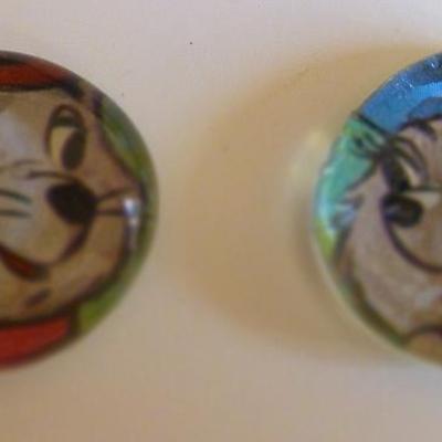 The rescuers glass magnets