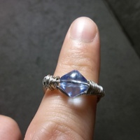 Light blue wire ring - Thumbnail 1