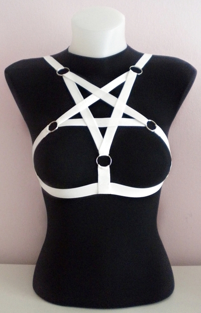 White Dolly Pentagram Harness