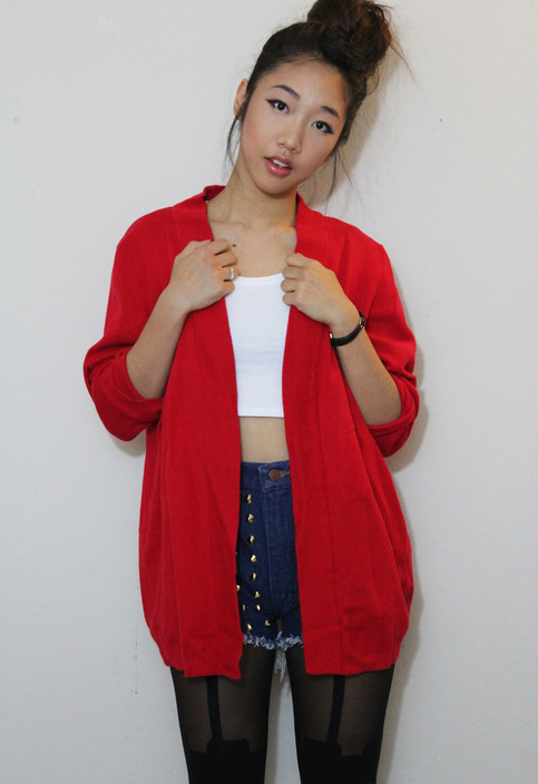 Red Sun Cardigan 