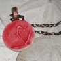 Always <3 Red Porcelain Pendant -3