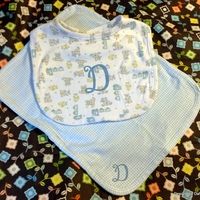 Personalized Bib and Burp Cloth Set - Thumbnail 1