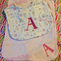 Personalized Bib and Burp Cloth Set - Thumbnail 2