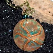 The Mermaids Favorite Starfish - OOAK Ceramic Pendant