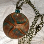 The Mermaids Favorite Starfish - OOAK Ceramic Pendant-1
