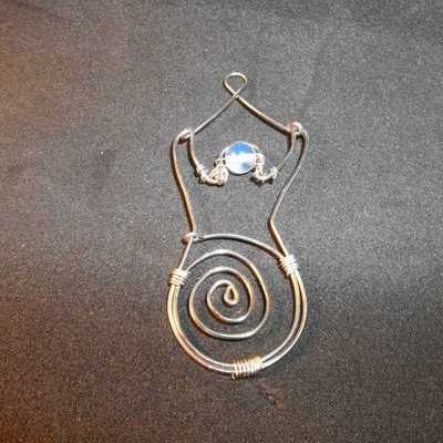 Spiral goddess necklace