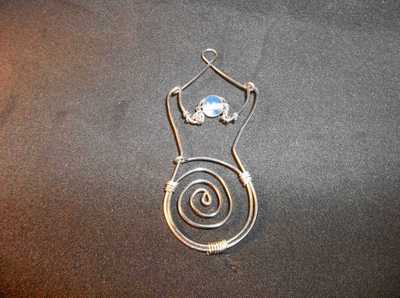 Spiral goddess necklace
