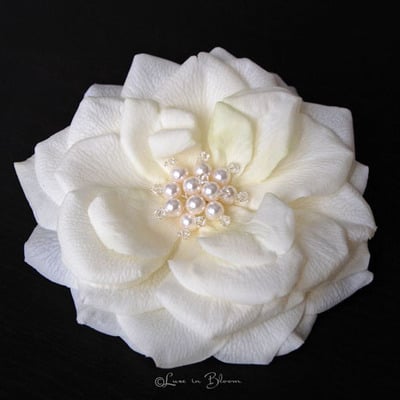 Wedding hair piece, bridal floral headpiece, bridal hair flower - style rf708 : luxe in bloom