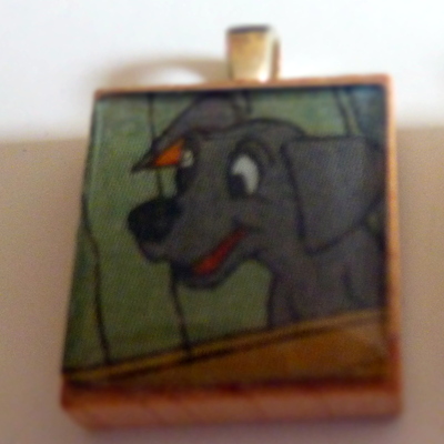101 dalmations scrabble tile pendant