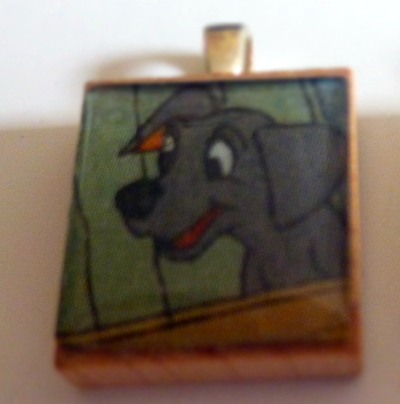 101 dalmations scrabble tile pendant