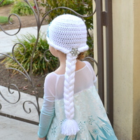 Crochet Toddler/ Child size Elsa Inspired Hat - Thumbnail 1