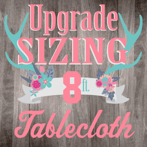 Upgrade 8' Tablecloth