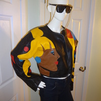 Vintage M G Ballard Black Leather Face Jacket Size XL-1x - Thumbnail 1