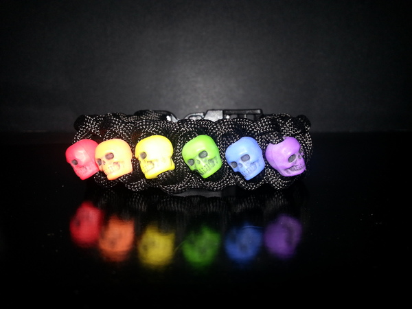 Rainbow Skull Bracelet