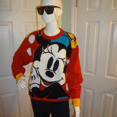 Vintage mickey & co sweater size l-xl 