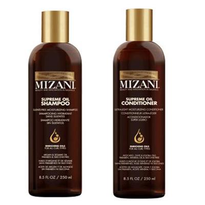 Mizani supreme oil shampoo & condtioner - 8.5 fl oz each