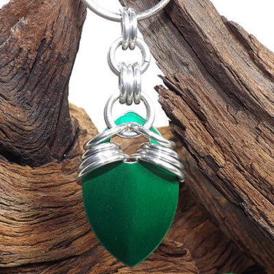 Handmade arrow chainmail keychain