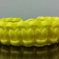 Yellow Paracord Bracelet (Knot End)