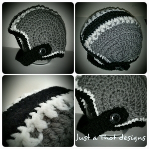 Football Helmet hat - Crochet