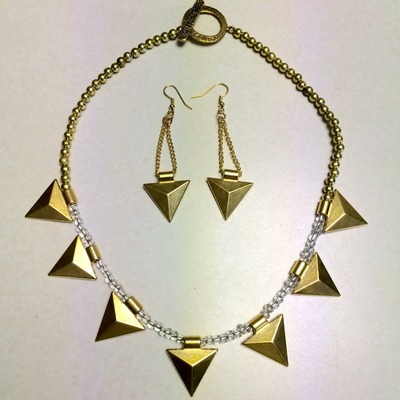 Necklace and earrings