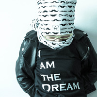 Mustacio Beanie Hat & Infinity Scarf Set Monochrome Mustache - Thumbnail 3