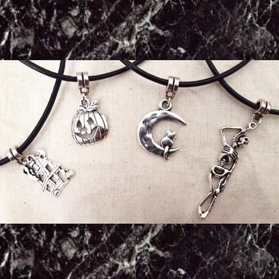 Skeleton choker necklace