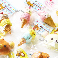 Rare Rilakkuma Double Scoop Icecream Squishy (Licensed) - Thumbnail 1