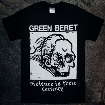 Green beret - 'violence' t-shirt - Thumbnail 5