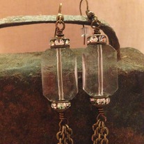 Vintage Tassel Crystal Earrings