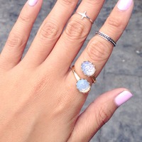 *SALE* White "Snakeskin" Wraparound Ring - Thumbnail 3