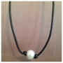 Single Pearl Drop Necklace-1