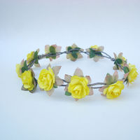 Yellow floral crown ♥ - Thumbnail 1