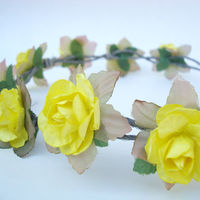 Yellow floral crown ♥ - Thumbnail 2