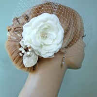 Wedding Hair Flower Romantic Bohemian Bloom - Style # SF203 : Luxe in Bloom - Thumbnail 2