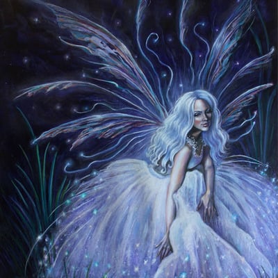 "wish" fairy  small art  print